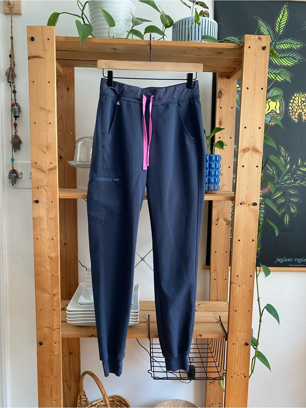FIGS Pink Gray Zamora Jogger Scrub Pants Bundle XS Tall